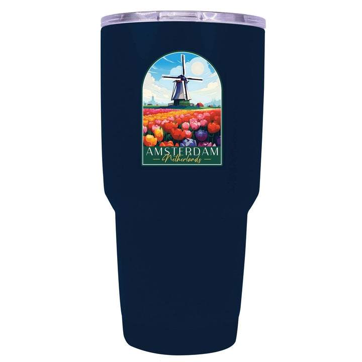 Amsterdam Netherlands Design B Souvenir 24 oz Insulated Stainless Steel Tumbler Image 8