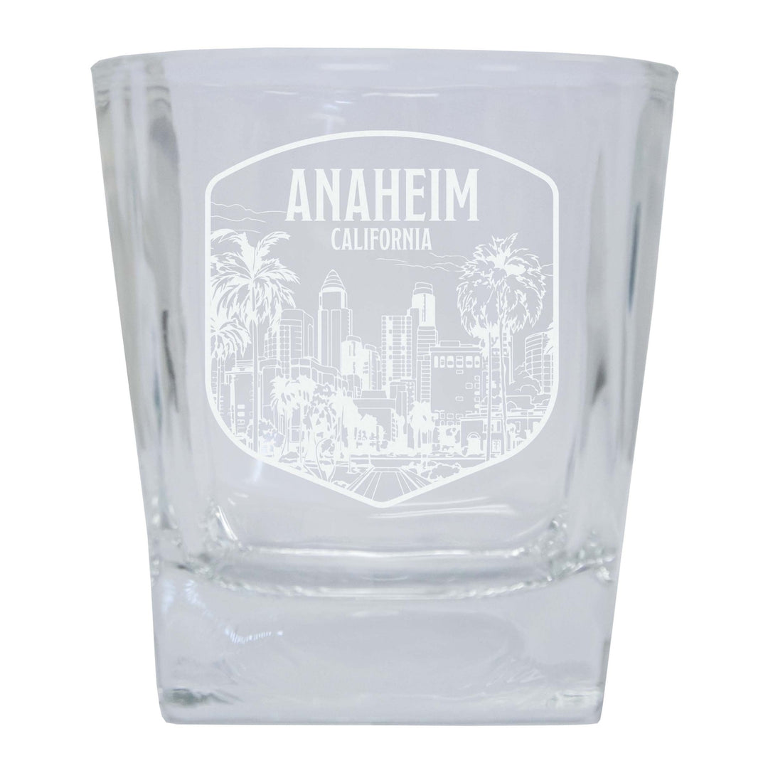 Anaheim California Souvenir 10 oz Engraved Whiskey Glass Rocks Glass Image 1