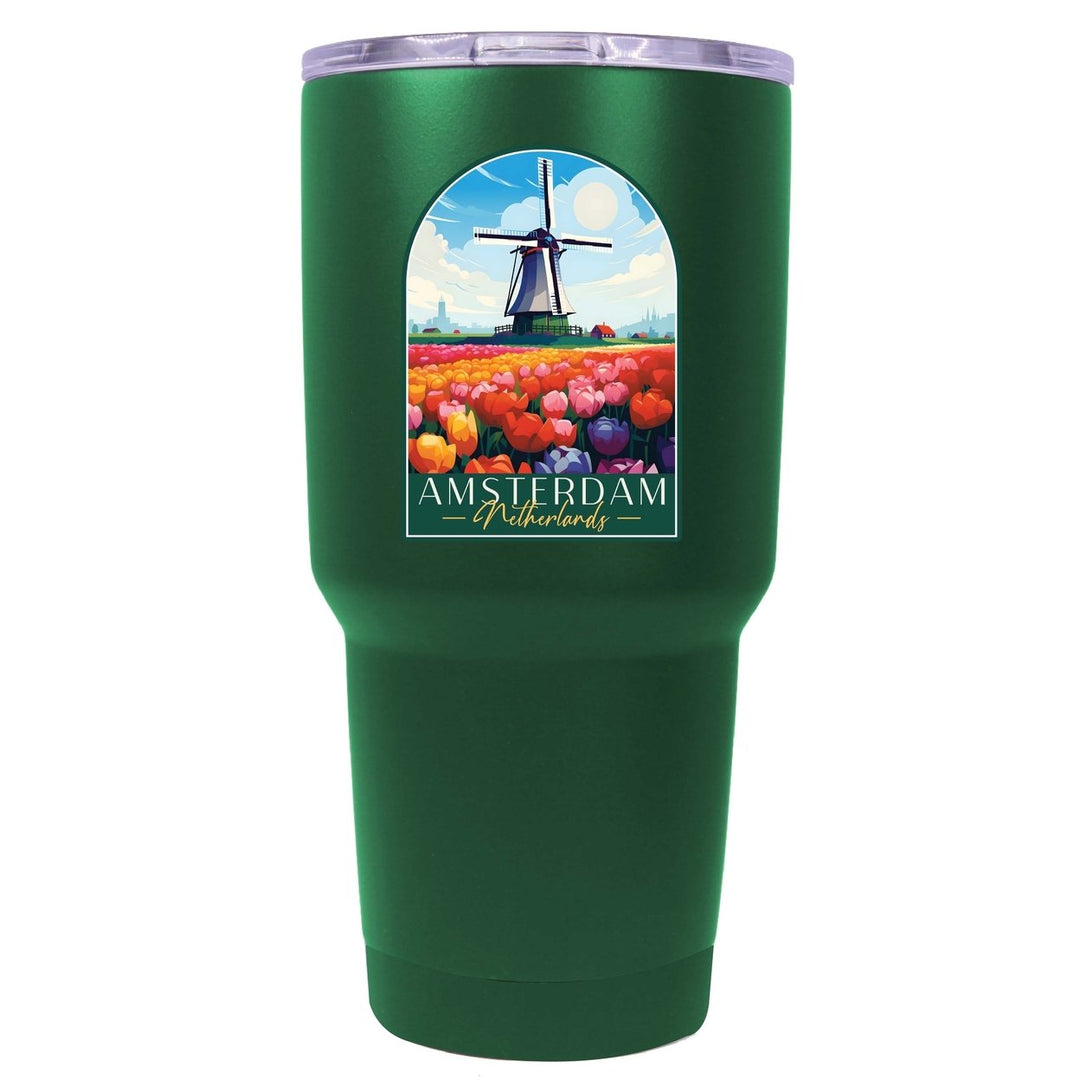 Amsterdam Netherlands Design B Souvenir 24 oz Insulated Stainless Steel Tumbler Image 9