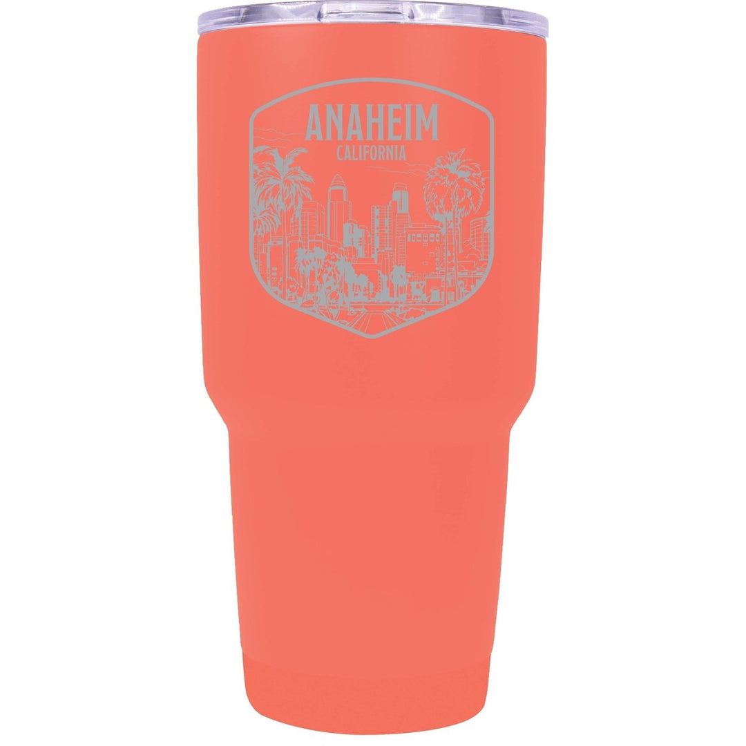 Anaheim California Souvenir 24 oz Engraved Insulated Stainless Steel Tumbler Image 1