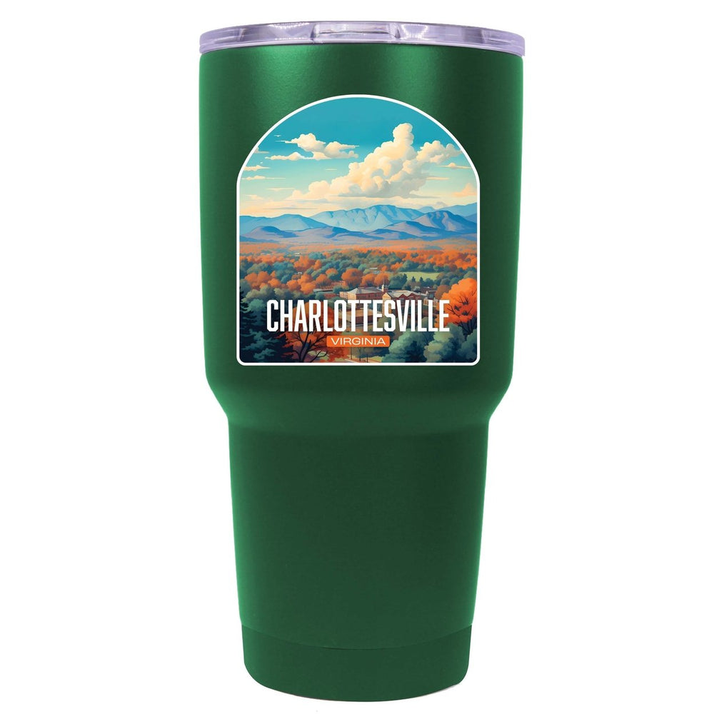 Charlottesville Virginia Design B Souvenir 24 oz Insulated Stainless Steel Tumbler Image 2