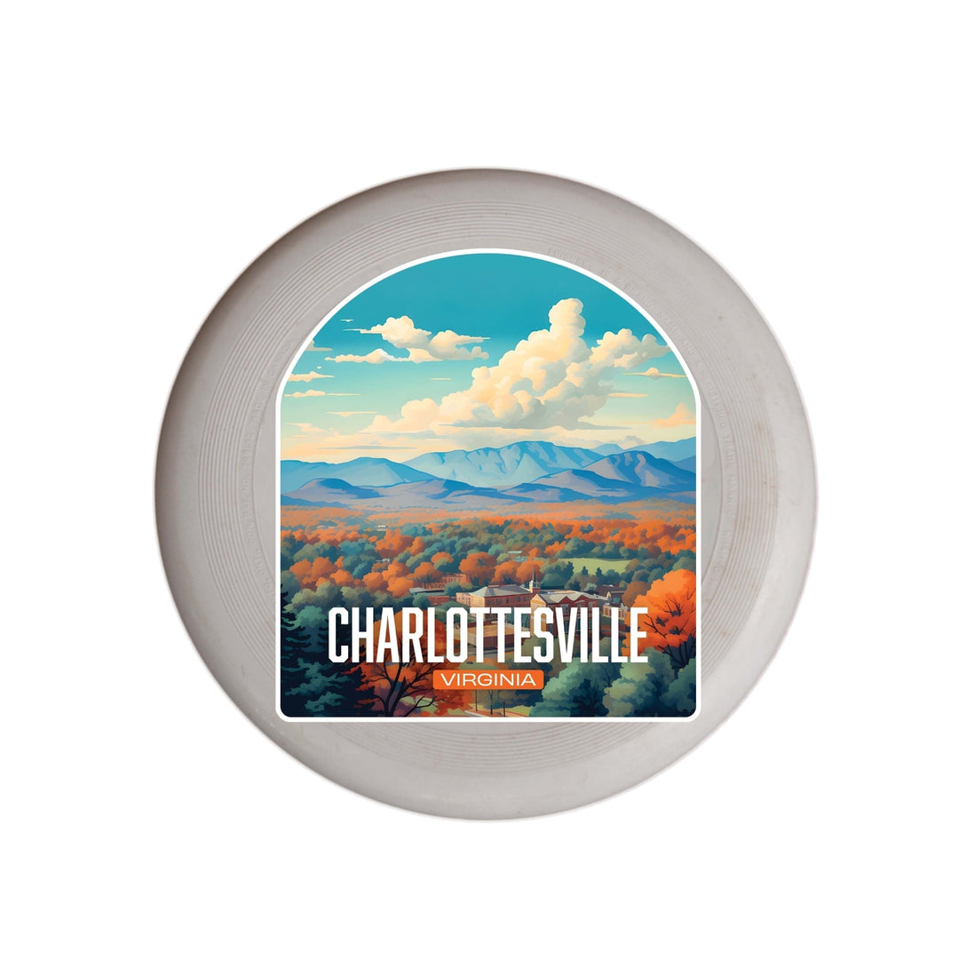 Charlottesville Virginia Design B Souvenir Frisbee Flying Disc Image 1