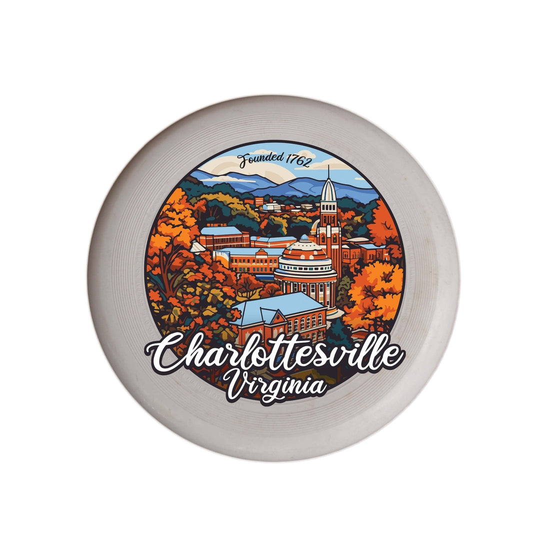 Charlottesville Virginia Design C Souvenir Frisbee Flying Disc Image 1