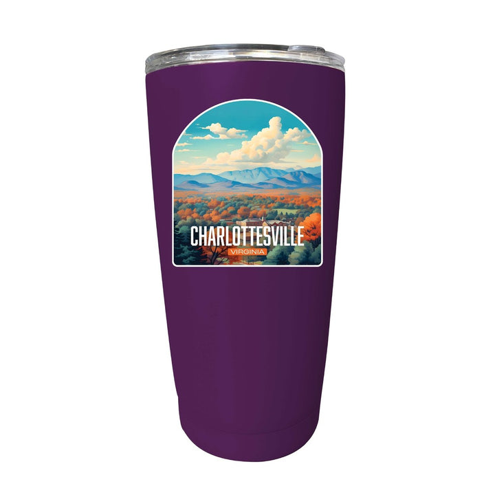 Charlottesville Virginia Design B Souvenir 16 oz Stainless Steel Insulated Tumbler Image 6