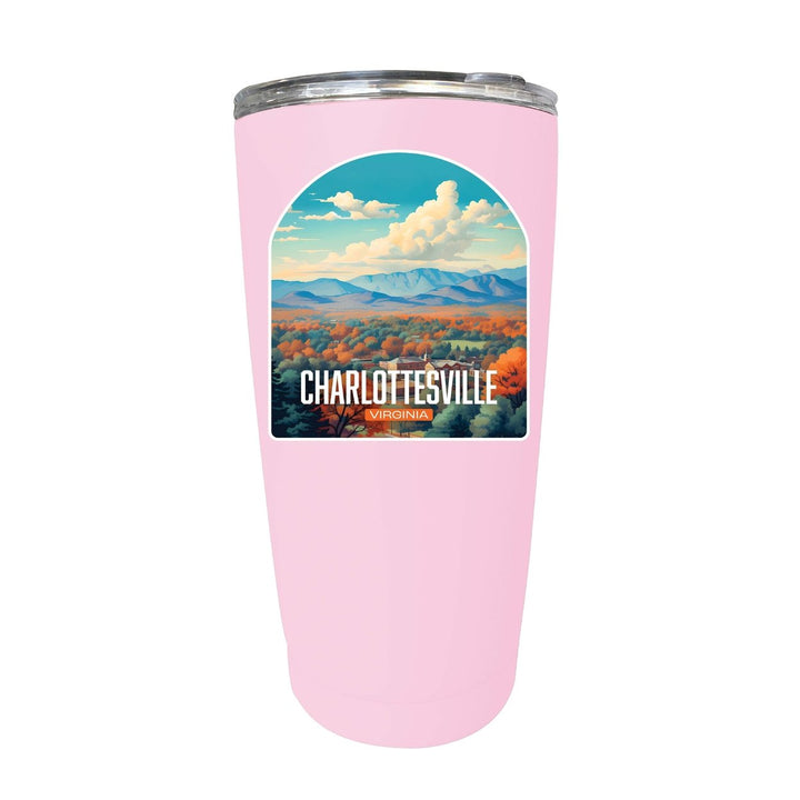 Charlottesville Virginia Design B Souvenir 16 oz Stainless Steel Insulated Tumbler Image 7