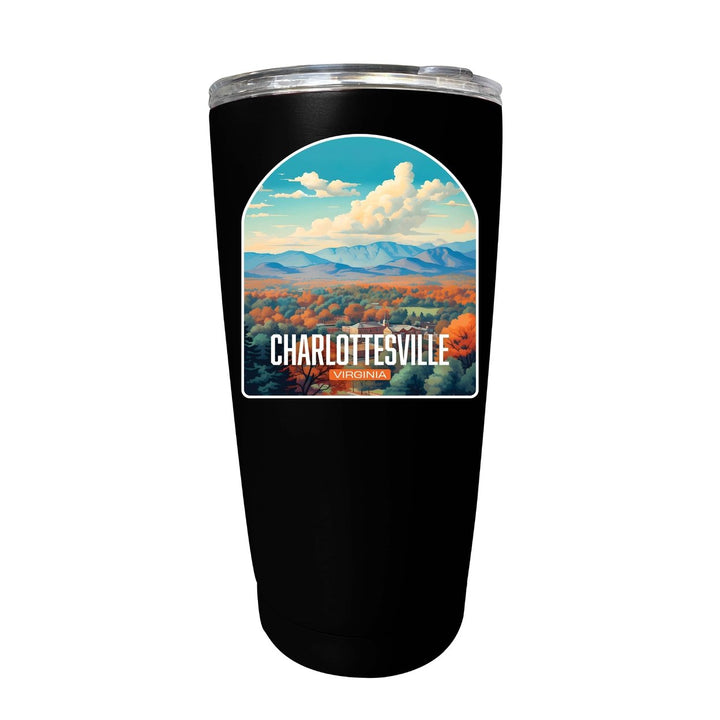 Charlottesville Virginia Design B Souvenir 16 oz Stainless Steel Insulated Tumbler Image 1