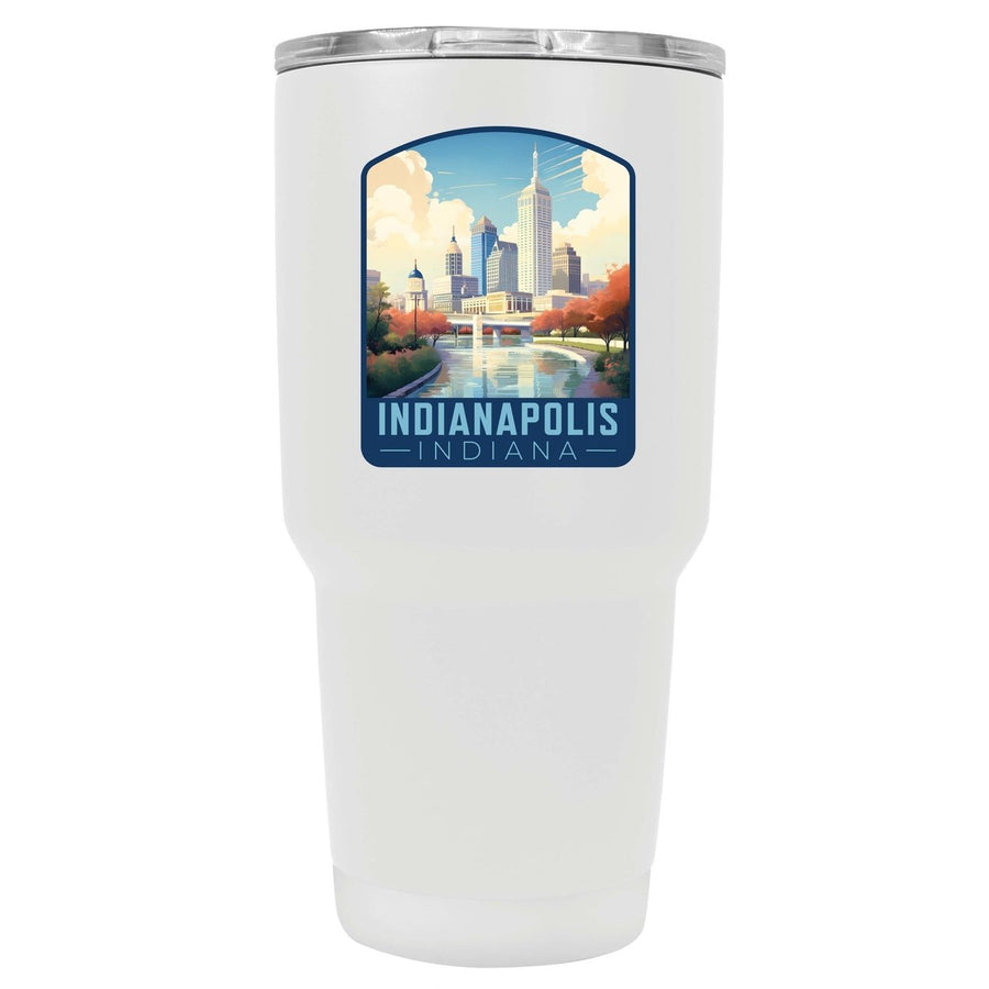 Indianapolis Indiana Design A Souvenir 24 oz Insulated Stainless Steel Tumbler Image 1