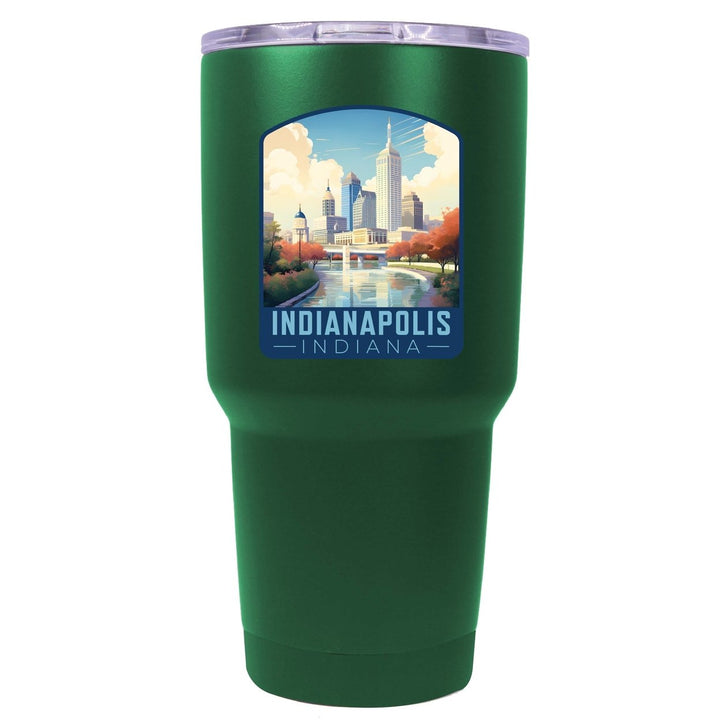 Indianapolis Indiana Design A Souvenir 24 oz Insulated Stainless Steel Tumbler Image 4