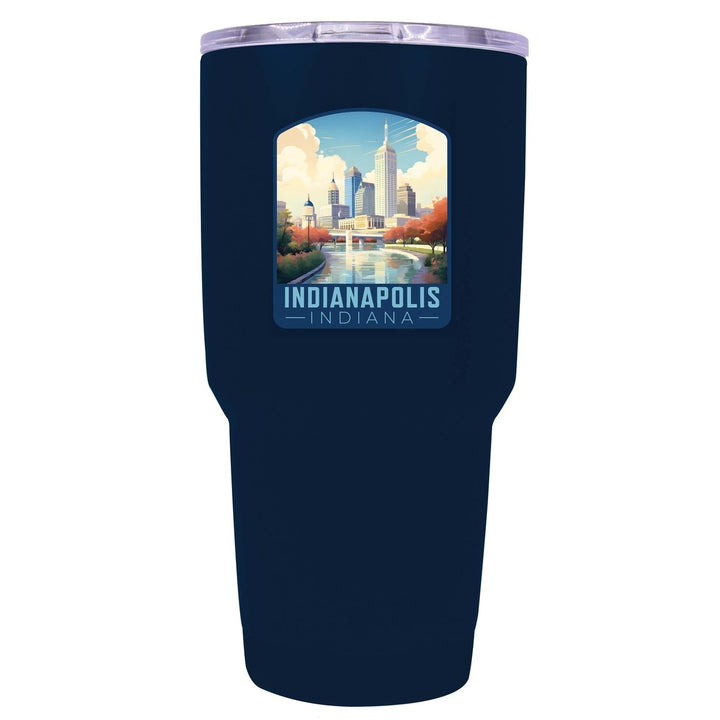 Indianapolis Indiana Design A Souvenir 24 oz Insulated Stainless Steel Tumbler Image 4