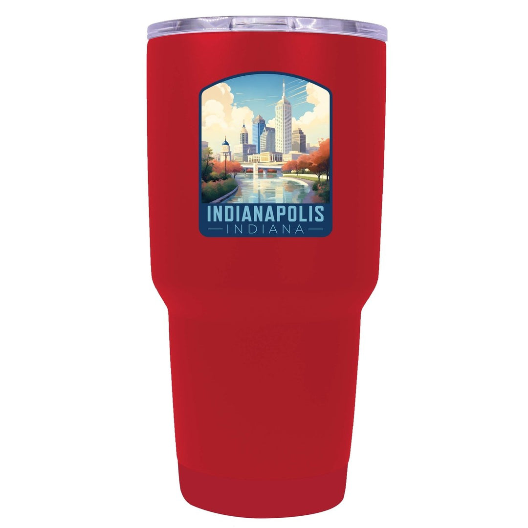 Indianapolis Indiana Design A Souvenir 24 oz Insulated Stainless Steel Tumbler Image 6