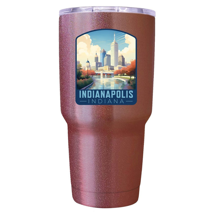 Indianapolis Indiana Design A Souvenir 24 oz Insulated Stainless Steel Tumbler Image 7