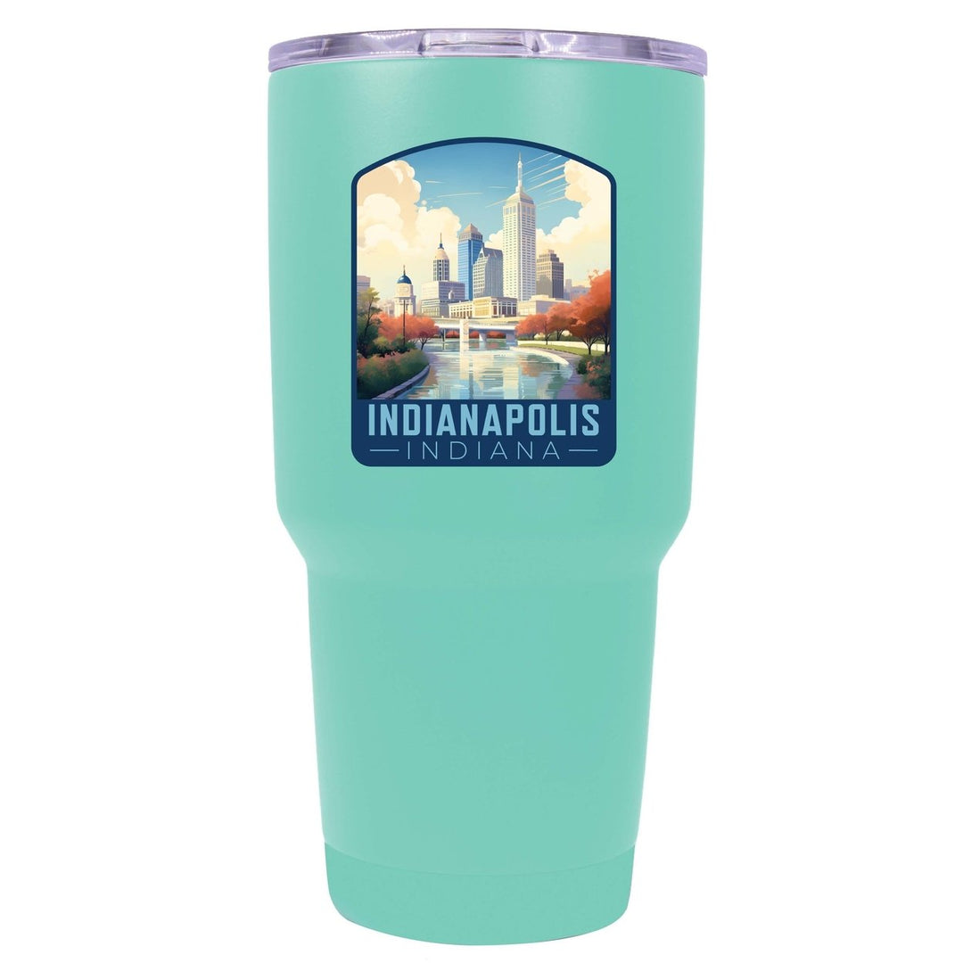 Indianapolis Indiana Design A Souvenir 24 oz Insulated Stainless Steel Tumbler Image 8