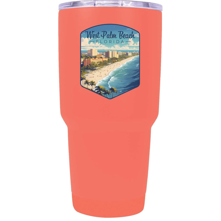 West Palm Beach Florida Design A Souvenir 24 oz Insulated Stainless Steel Tumbler Image 1