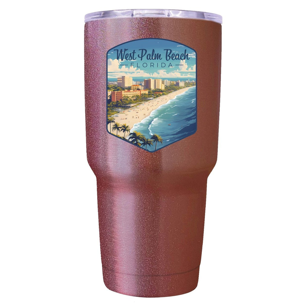 West Palm Beach Florida Design A Souvenir 24 oz Insulated Stainless Steel Tumbler Image 2