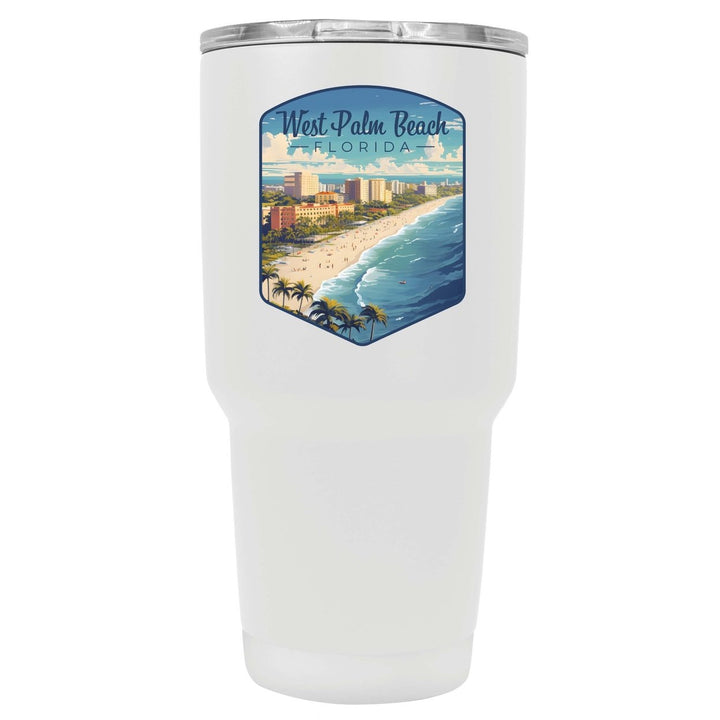 West Palm Beach Florida Design A Souvenir 24 oz Insulated Stainless Steel Tumbler Image 3