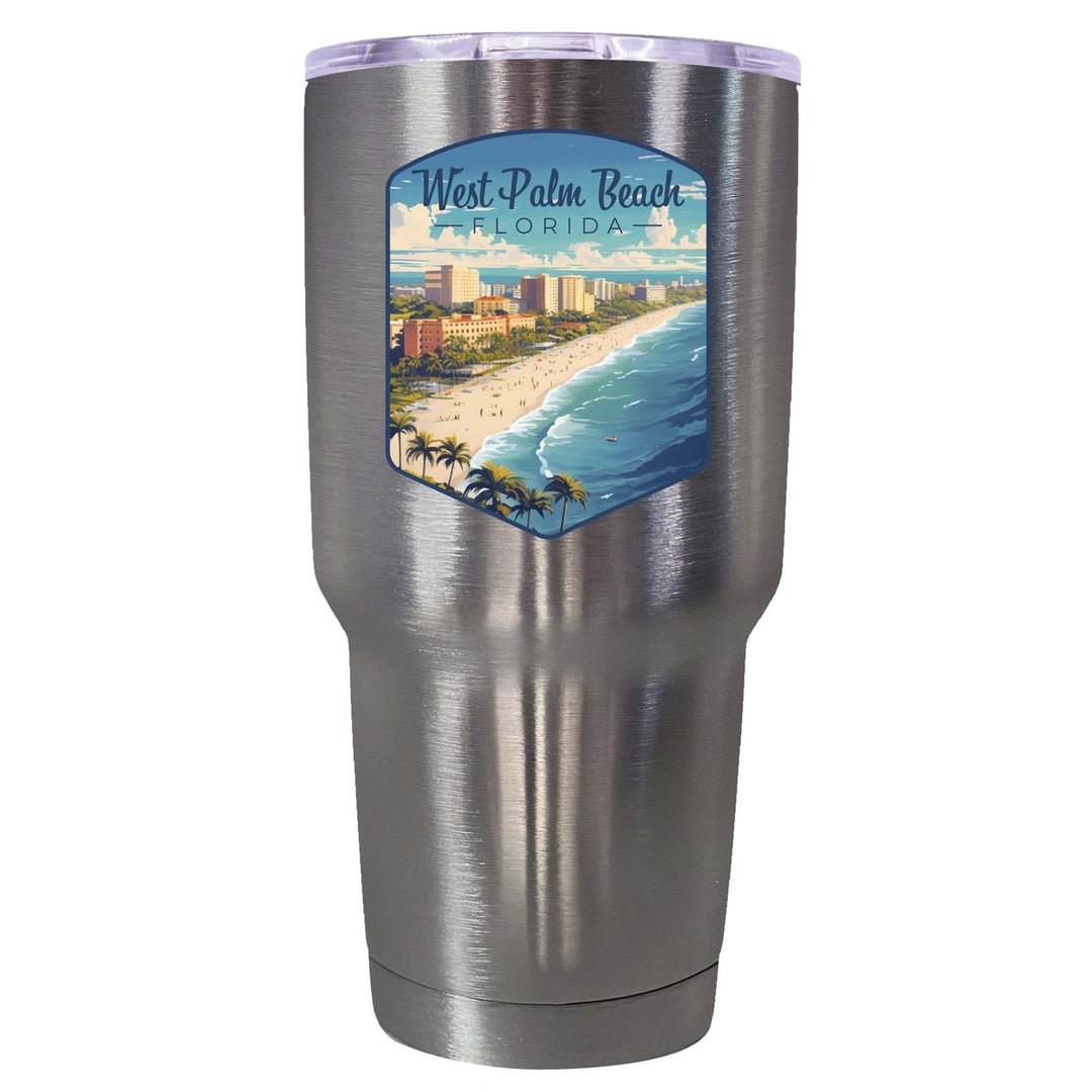 West Palm Beach Florida Design A Souvenir 24 oz Insulated Stainless Steel Tumbler Image 4