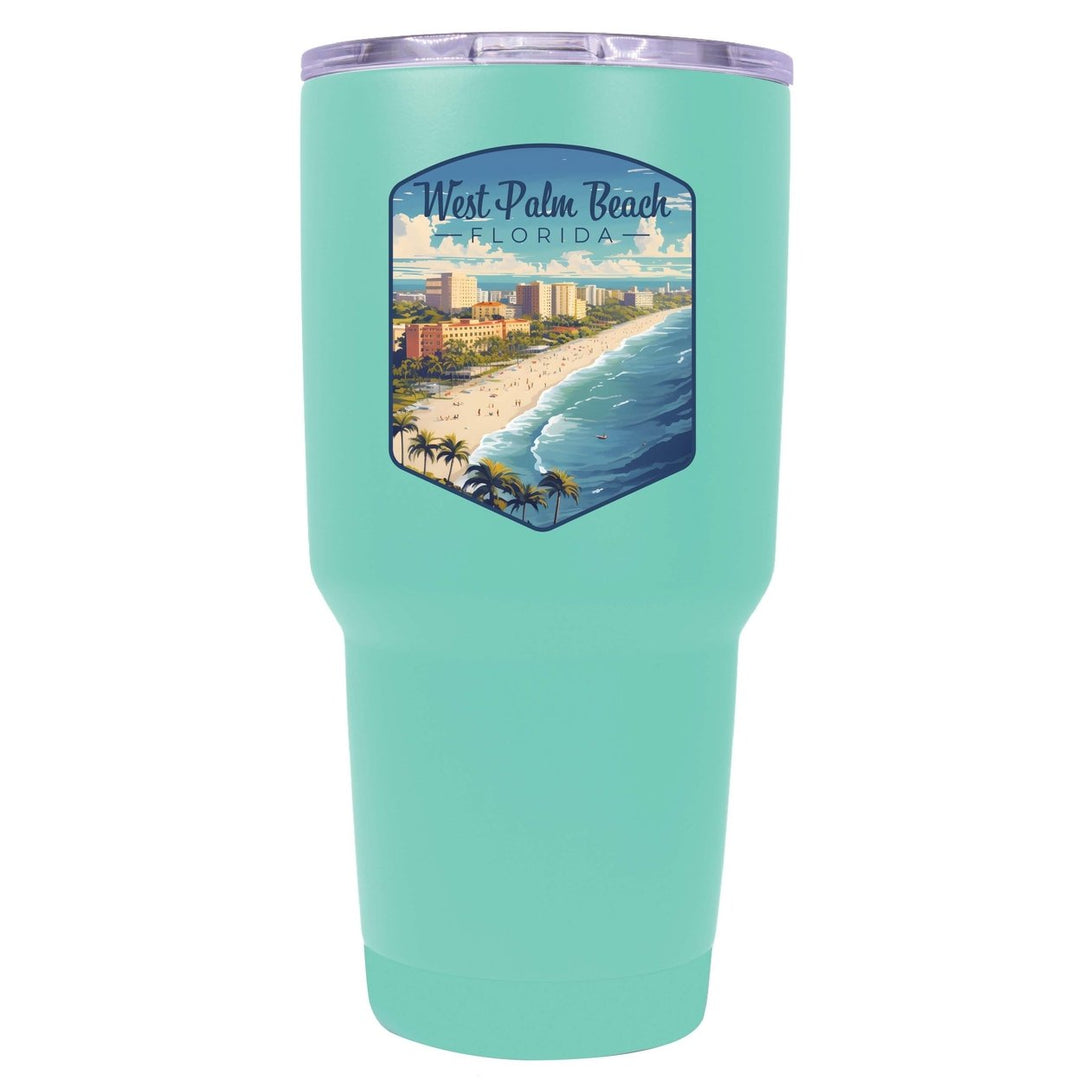 West Palm Beach Florida Design A Souvenir 24 oz Insulated Stainless Steel Tumbler Image 4