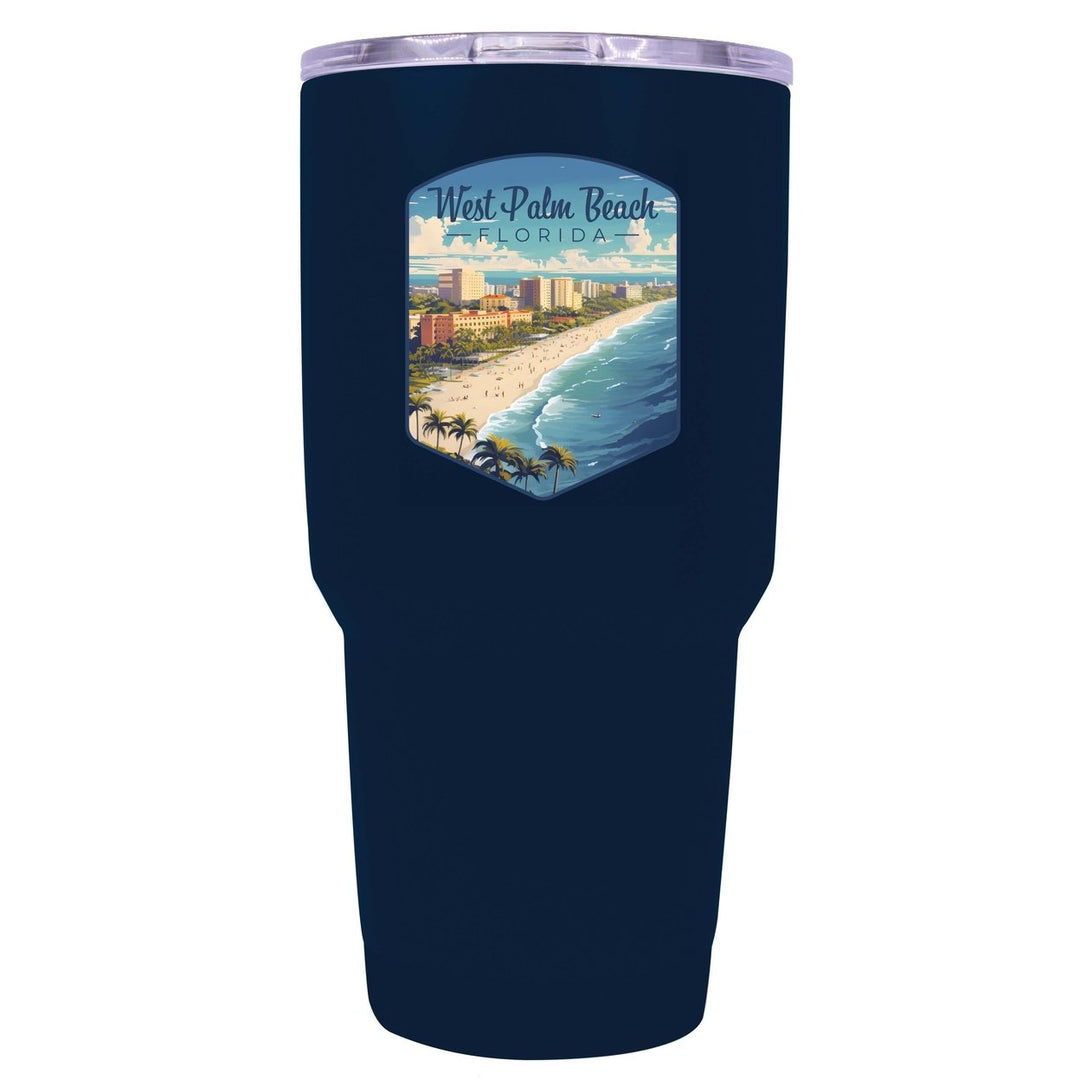 West Palm Beach Florida Design A Souvenir 24 oz Insulated Stainless Steel Tumbler Image 7