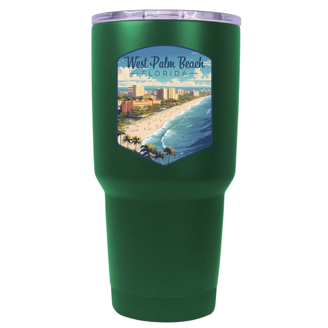 West Palm Beach Florida Design A Souvenir 24 oz Insulated Stainless Steel Tumbler Image 8