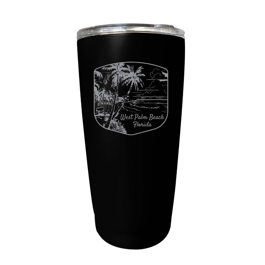 West Palm Beach Souvenir 16 oz Engraved Stainless Steel Insulated Tumbler Image 1