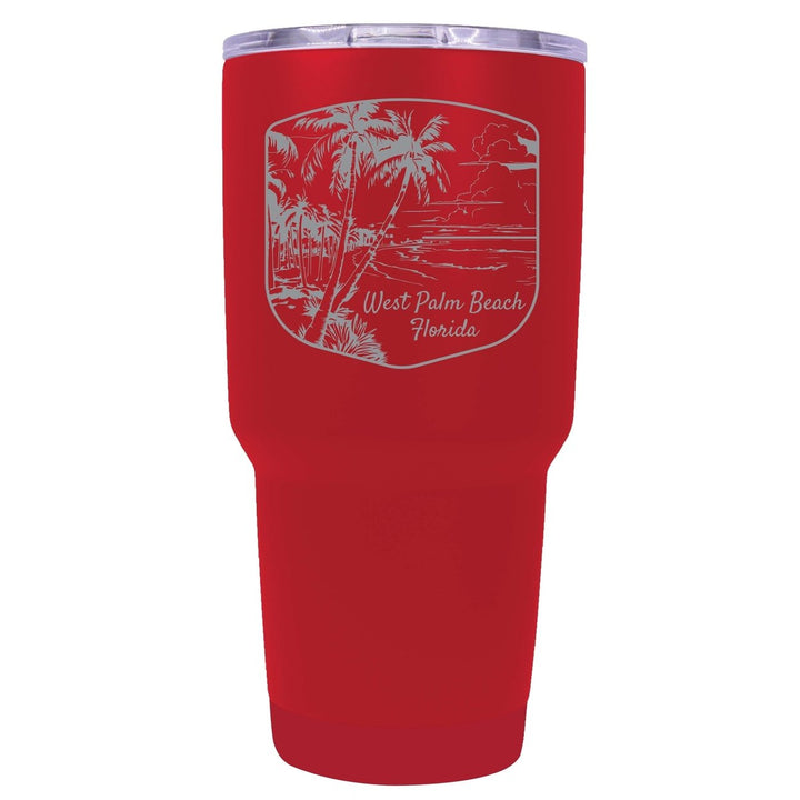 West Palm Beach Souvenir 24 oz Engraved Insulated Stainless Steel Tumbler Image 6