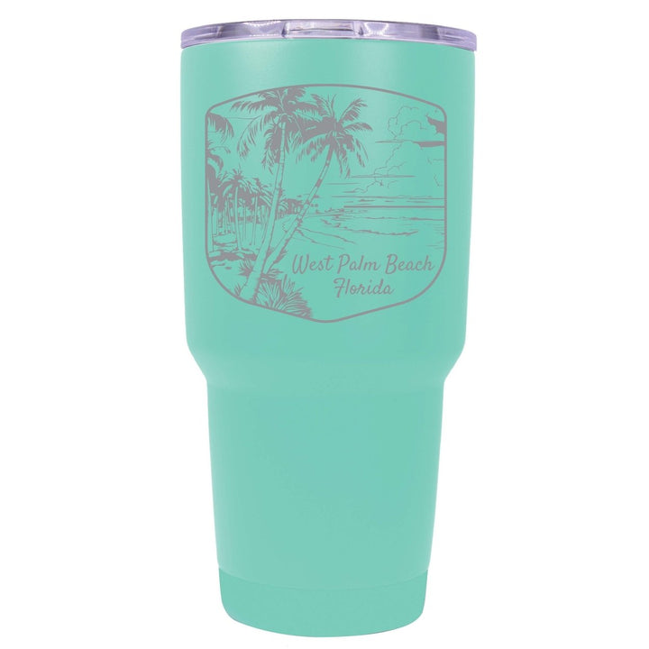 West Palm Beach Souvenir 24 oz Engraved Insulated Stainless Steel Tumbler Image 7