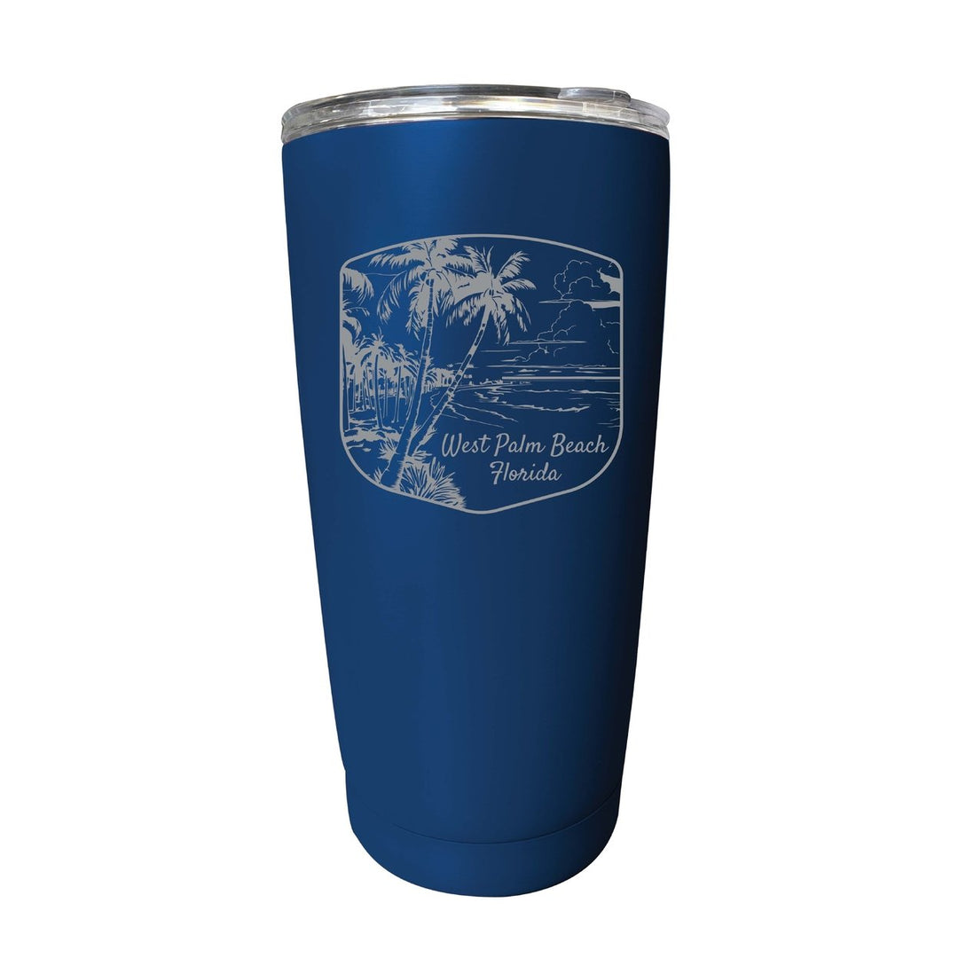 West Palm Beach Souvenir 16 oz Engraved Stainless Steel Insulated Tumbler Image 6