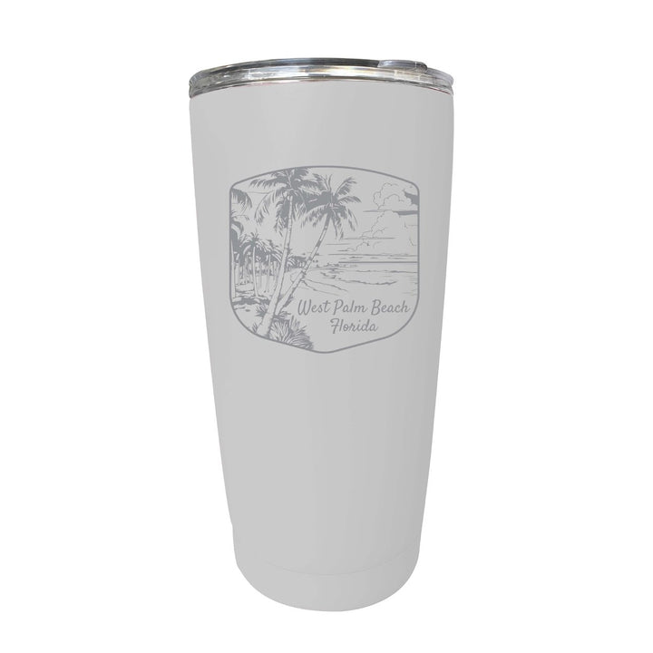 West Palm Beach Souvenir 16 oz Engraved Stainless Steel Insulated Tumbler Image 8