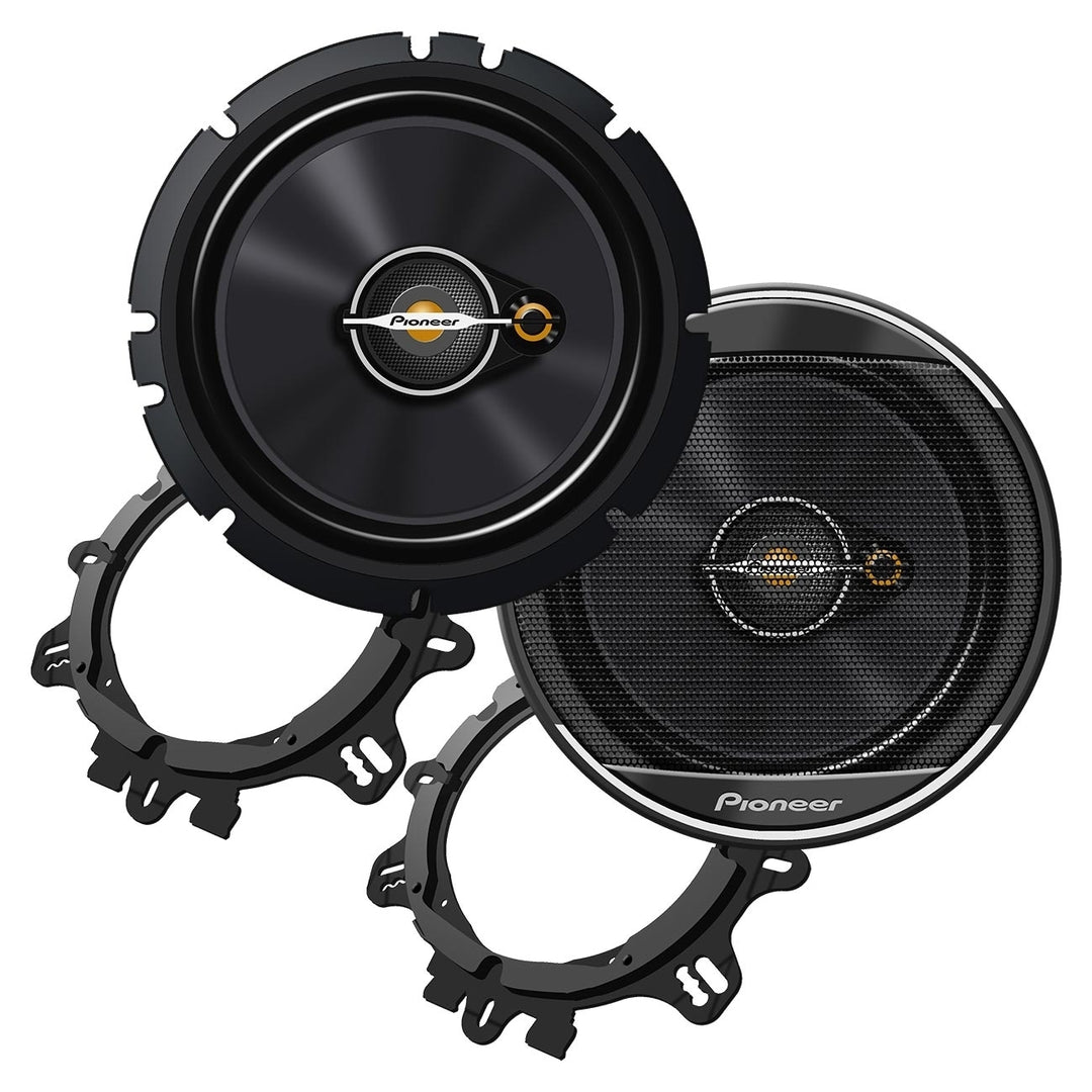 PIONEER A-Series 3-Way 6.5 Inch Coaxial Car Speakers Clear Sound Easy Install Image 6