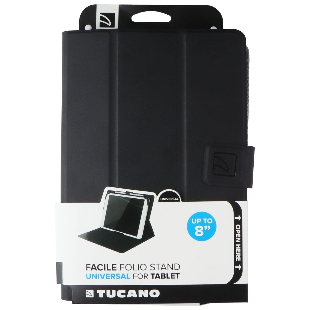 Tucano Universal Case for Folio Tablet with Stand Function - Black Image 1