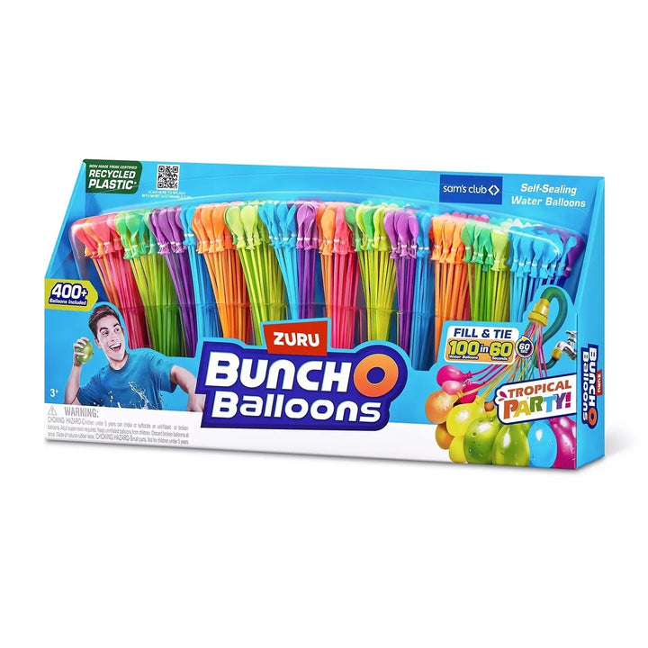 Zuru Bunch O Balloons 400 Rapid-Fill Self-Tying Recyclable Water Balloons 12 Pk Image 2