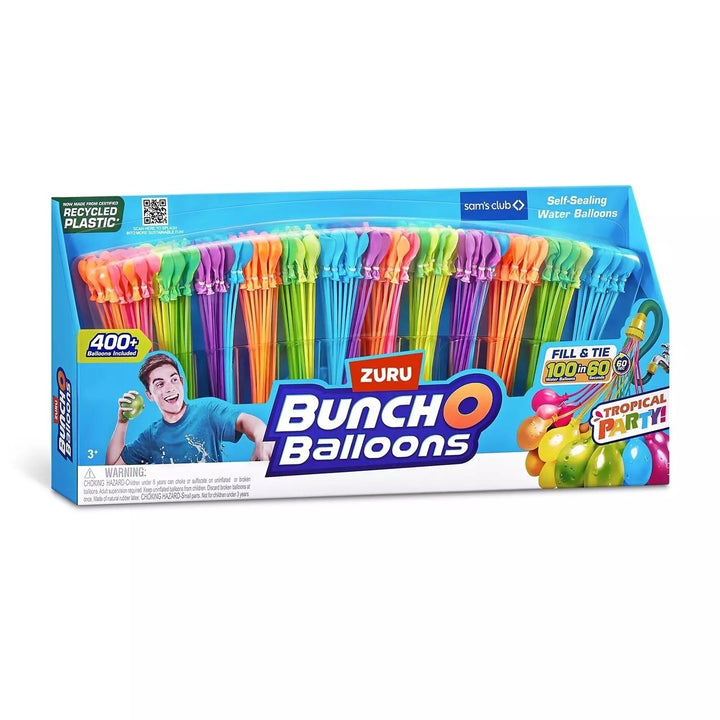 Zuru Bunch O Balloons 400 Rapid-Fill Self-Tying Recyclable Water Balloons 12 Pk Image 3