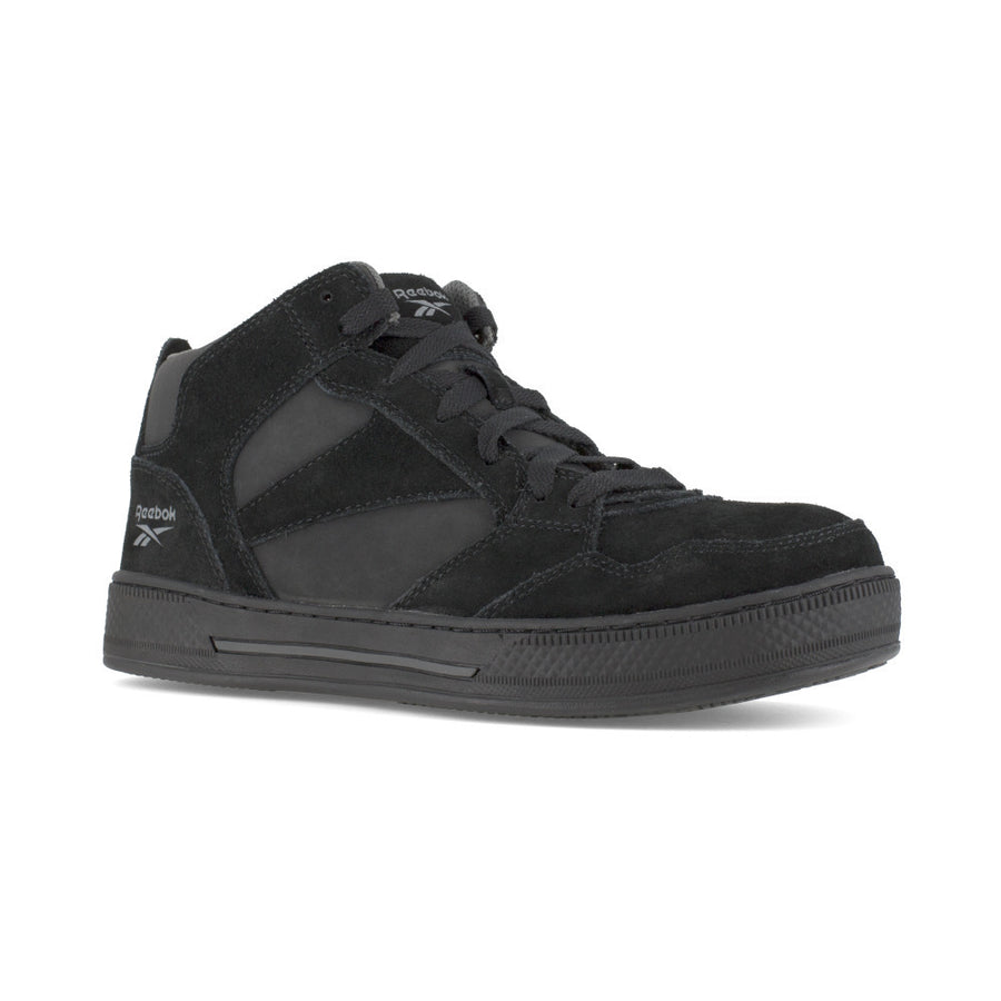 Reebok Work Mens Dayod Composite Toe Skateboard High-Top Work Shoe Black - RB1735 BLACK Image 1