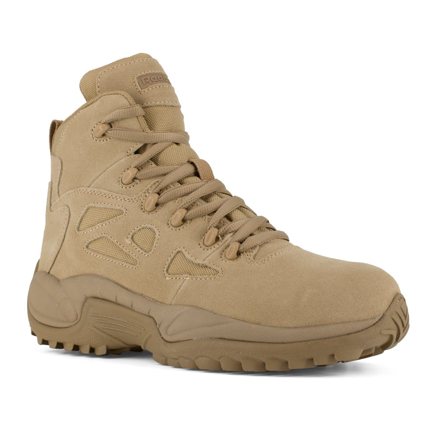 Reebok Work Mens 6" Rapid Response Composite Toe Tactical Boot Desert Tan - RB8694 9-W Desert Tan Image 1