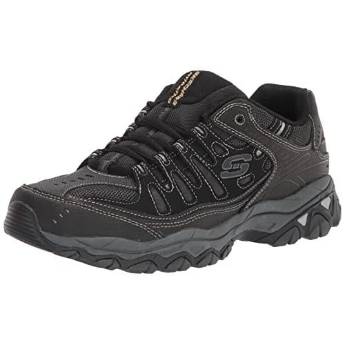 Skechers Mens Afterburn Memory - Memory Fit Sneaker Black/Charcoal - 50125-BKCC 6.5 BLACK/CHARCOAL Image 4