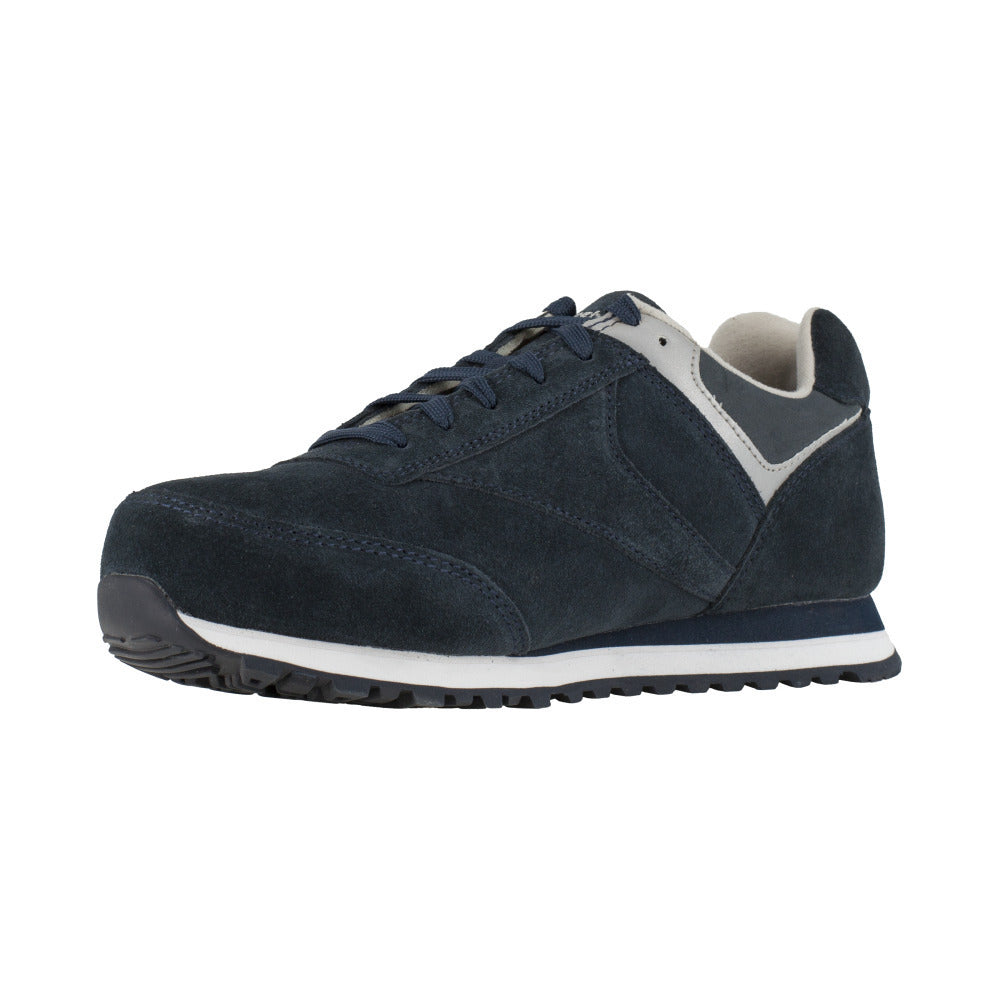 Reebok Womens Leelap Steel Toe Retro Jogger Work Shoe Navy RB195 Suede Leather Image 3