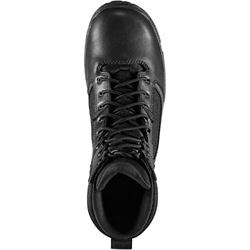 Danner Mens Lookout 8" Waterproof Work Boot Black Full Grain Leather Image 2