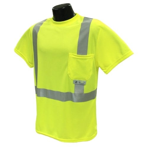 Radians ST11-2PGS-M Industrial Safety Shirt Hi-Vis Green Pocket 2XL CL 2 T-Shirt Image 2