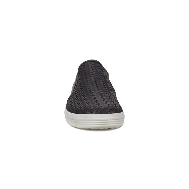 ECCO Womens Soft 7 Woven Slip-On Sneakers Black 470113-01001 Lightweight Comfort Image 4