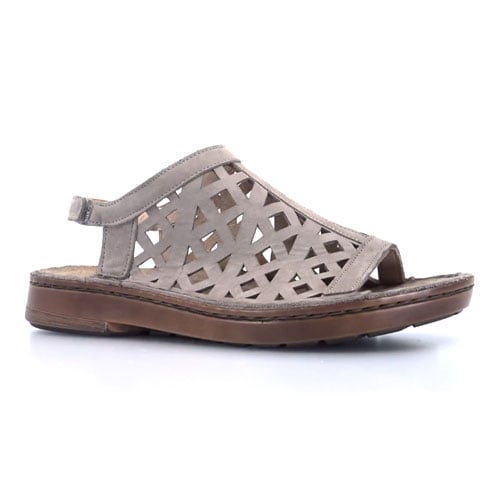 Naot Amadora Sandal Stone Nubuck Womens Wide Footbed Adjustable 63417-H53 Image 3