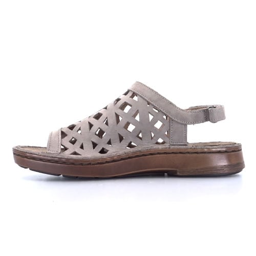 Naot Amadora Sandal Stone Nubuck Womens Wide Footbed Adjustable 63417-H53 Image 4