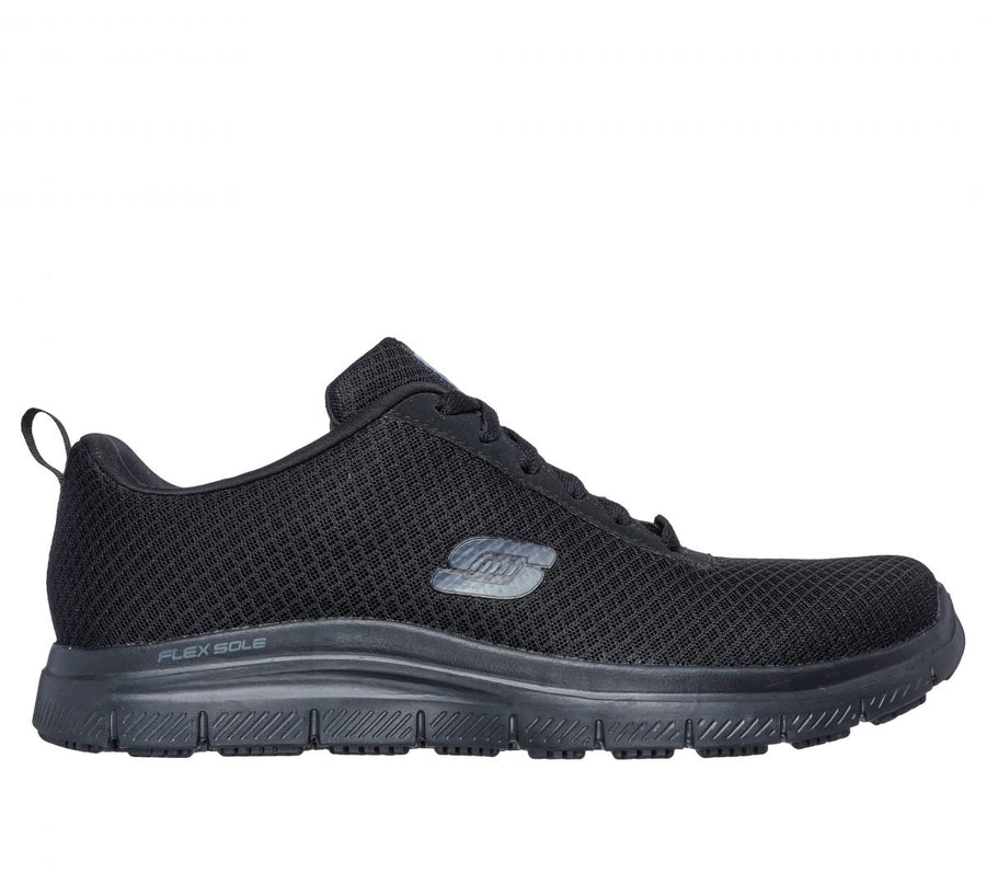 SKECHERS WORK Mens Relaxed Fit: Flex Advantage - Bendon SR Soft Toe Slip Resistant Work Shoe Black - 77125-BLK 7.5-D Image 1