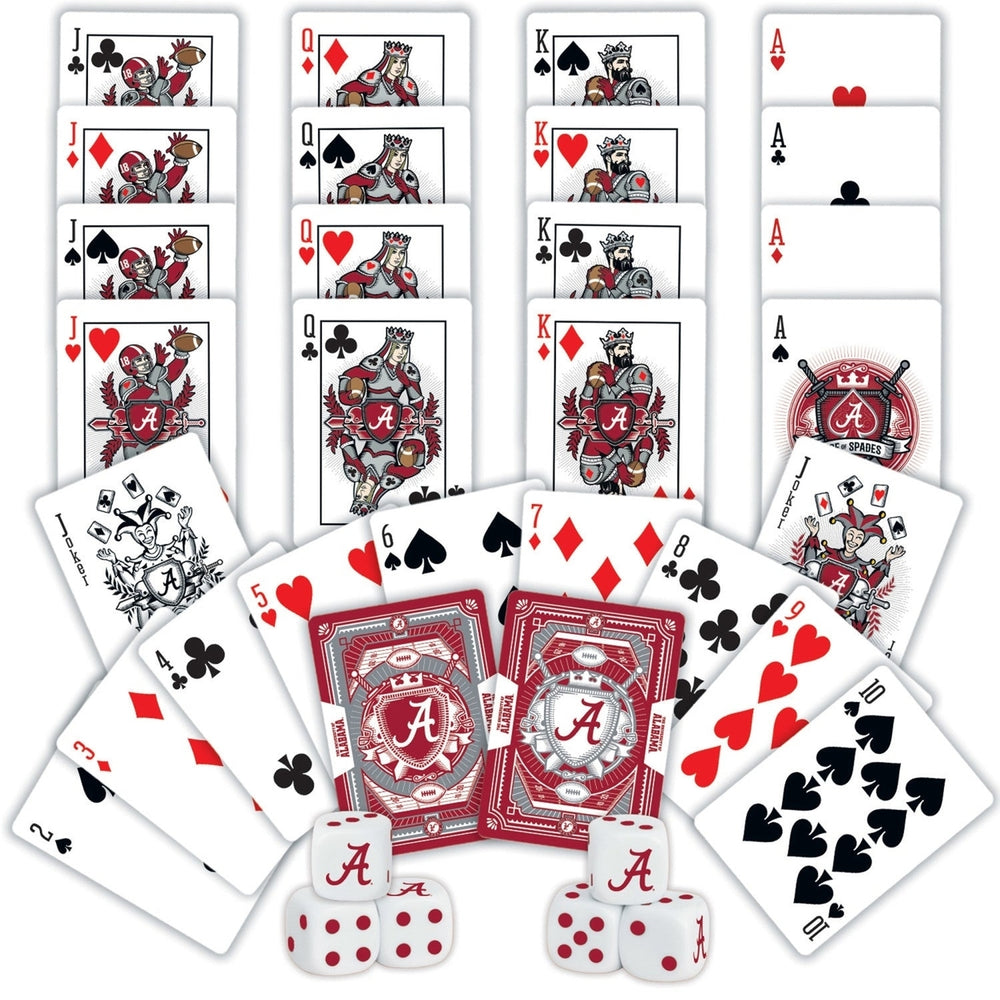 Alabama Crimson Tide - 2-Pack Playing Cards and Dice Set Image 2