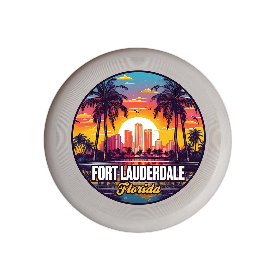 Fort Lauderdale Florida Design B Souvenir Frisbee Flying Disc Image 1