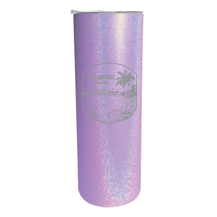 Fort Lauderdale Souvenir 20 oz Engraved Insulated Stainless Steel Skinny Tumbler Image 3