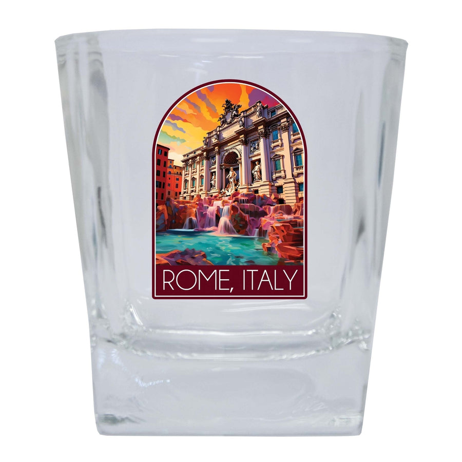 Rome Italy Design B Souvenir 10 oz Whiskey Glass Rocks Glass Image 1