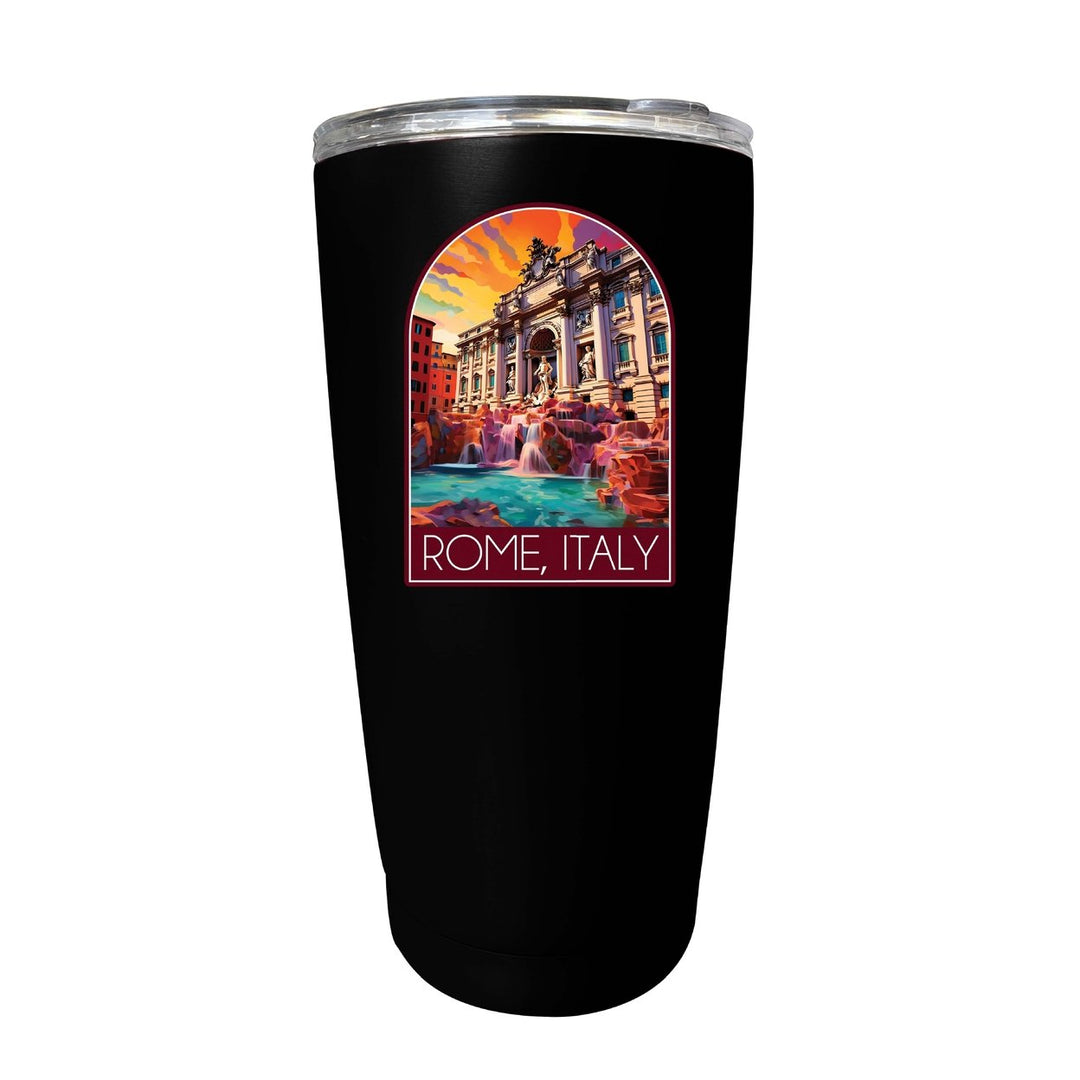 Rome Italy Design B Souvenir 16 oz Stainless Steel Insulated Tumbler Image 1