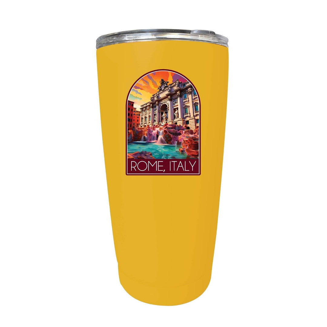 Rome Italy Design B Souvenir 16 oz Stainless Steel Insulated Tumbler Image 2