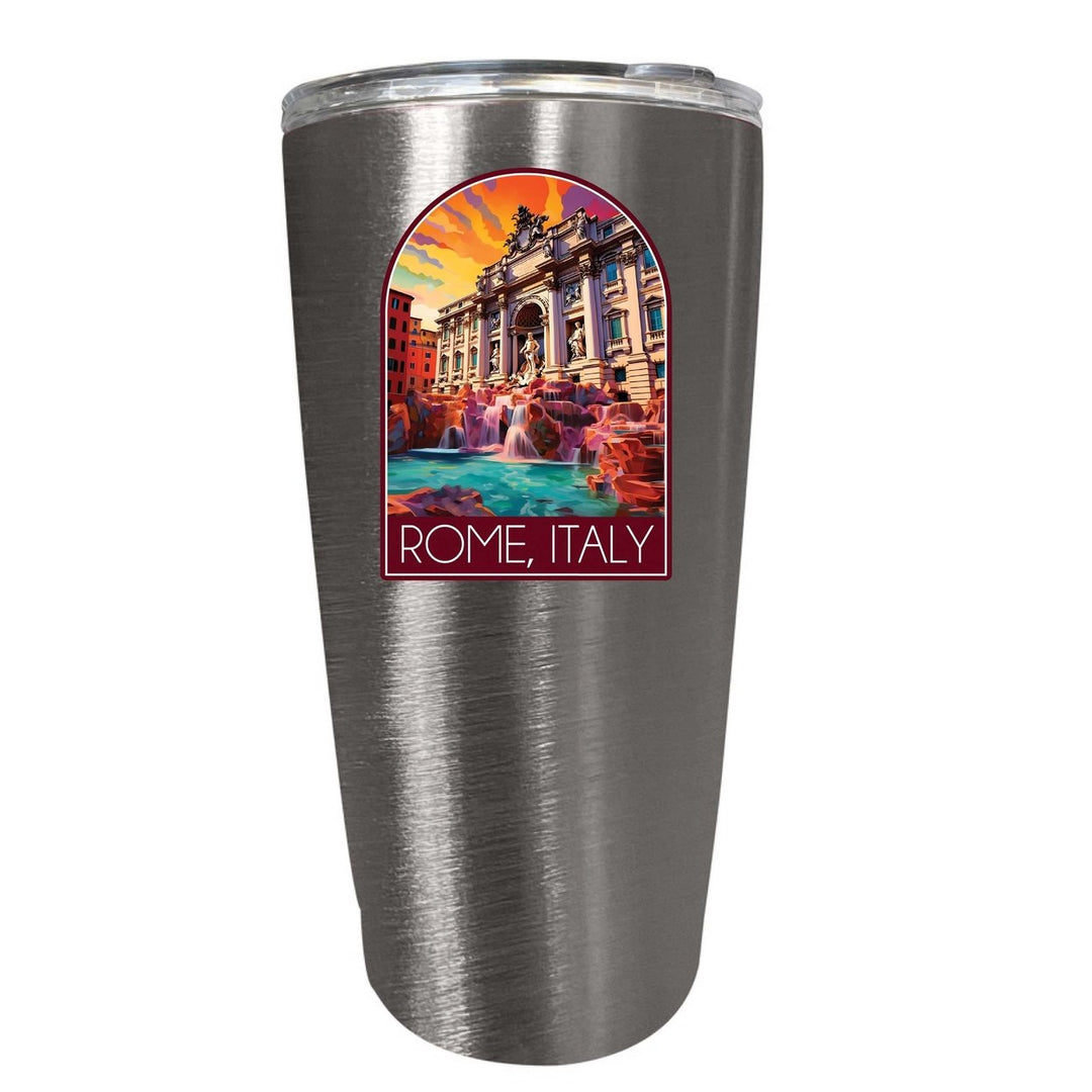 Rome Italy Design B Souvenir 16 oz Stainless Steel Insulated Tumbler Image 4