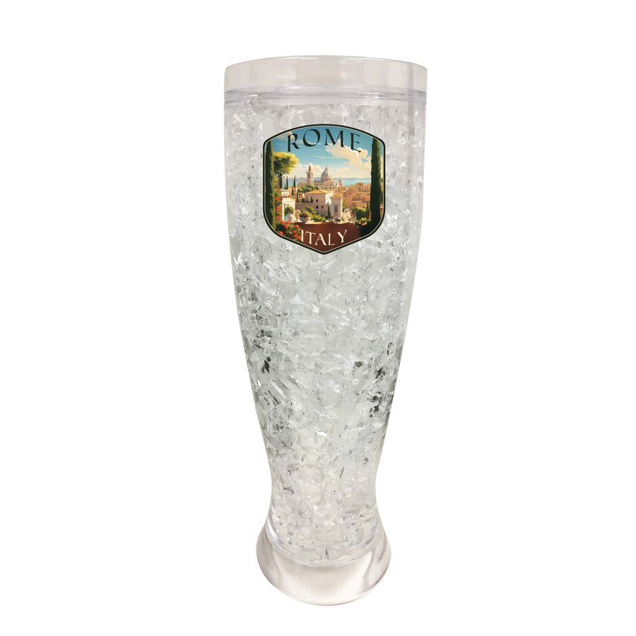 Rome Italy Design C Souvenir 16 oz Plastic Broken Glass Frosty Mug Image 1